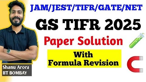 GS TIFR 2025 Formula revision || TIFR Physics previous year solutions