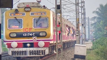 3phaser Galloping Howrah-Katwa local accelerating speed || Indian Railway