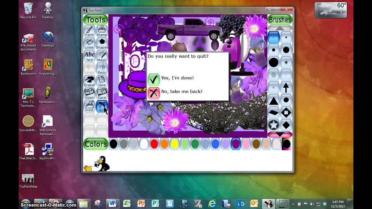TuxPaint Quit Tool YouTube