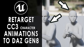 Re-target CC3 Animations to Daz Character IK Rig Re-targeting in Unreal Engine UE5
