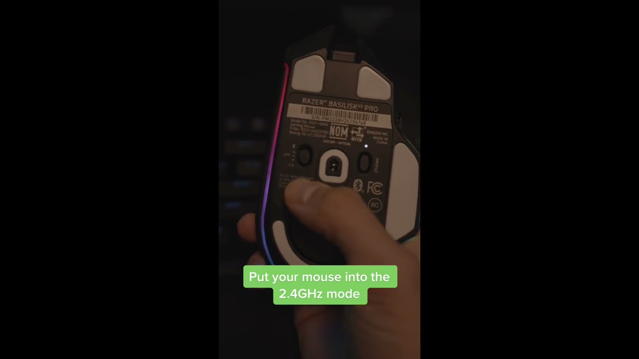 Super Easy Steps On How To Pair Your Razer BasiliskV3 Pro The Mouse Dock Gaming