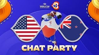 USA v New Zealand – World Cup Chat Party | ⚡🏀 #FIBAWC