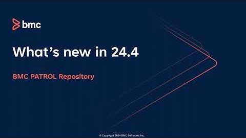 What’s new in BMC PATROL Repository 24.4