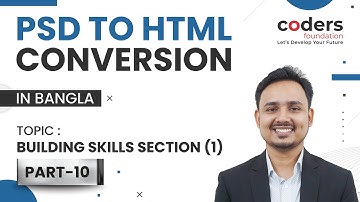PSD TO HTML [#10] Building Skills Section (HTML Markup)
