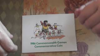 1986 commonwealth games commemorative £2 coin pack bunc with a tale! ?