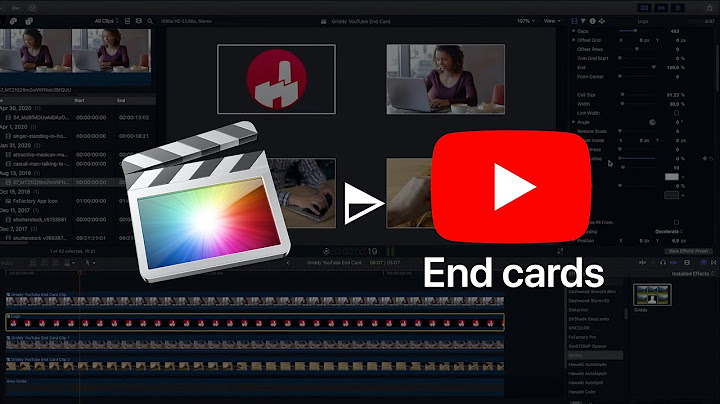 How to Create a YouTube End Card in Final Cut Pro - Griddy
