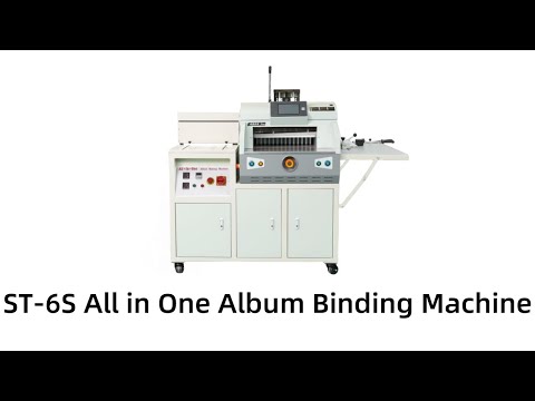 St-6S All In On Layflat Photo Album Binding Machine-- The Superior Choice For High-Quality Albums