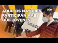 Adultos mayores participan más en las elecciones que los jóvenes