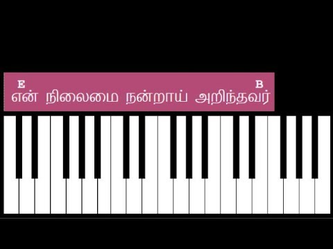 En Nilamai Nandrai Arindhavar Song Keyboard Chords and Lyrics - E Major Chord