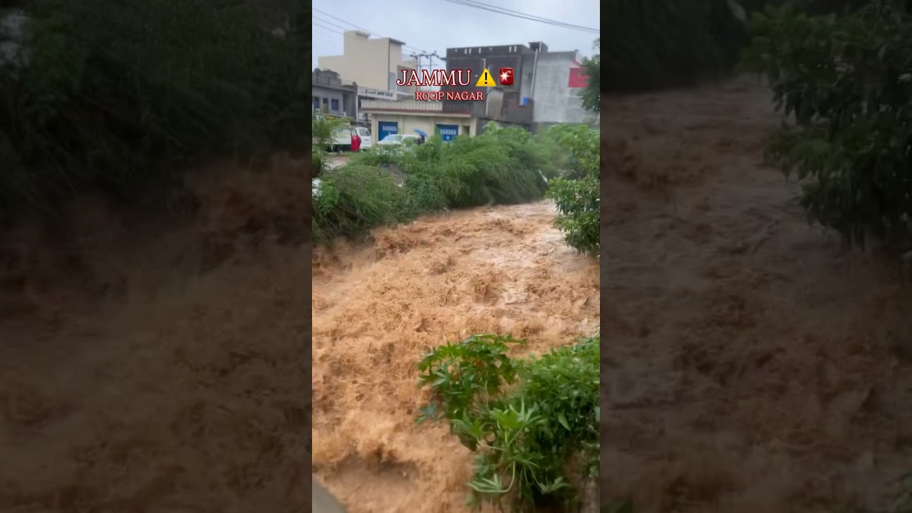 ROOP NAGAR JAMMU VISUALS⚠️🚨Weather Alert - Jammu• High Alert continues in 