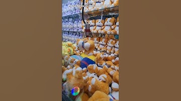 That plush dodged me like a pro. #clawmachine #clawmachineshort #arcade #plushies #timezone #cute