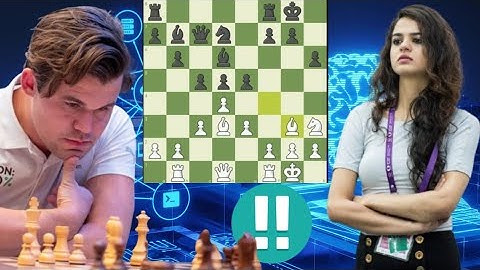 Perfect chess game 19 Magnus Carlsen vs Tania Sachdev