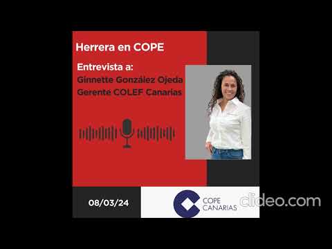 Entrevista a Ginnette González Ojeda, Gerente del COLEF Canarias en COPE CANARIAS.