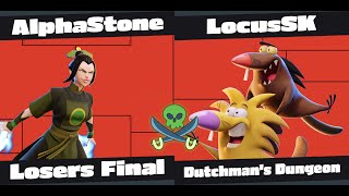 Dutchman's Dungeon 4  - Losers Final AlphaStone (Azula) VS LocusSK (Angry Beavers)