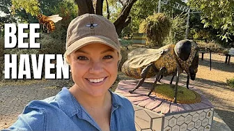 Spending the Morning with the BEES! 🐝  Visiting the Bee Haven Garden & Getting Lots of IDEAS!