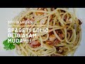 SPAGETI AGLIO OLIO AYAM MUDAH!! |#osyeenkitchen#spagetiaglioolio