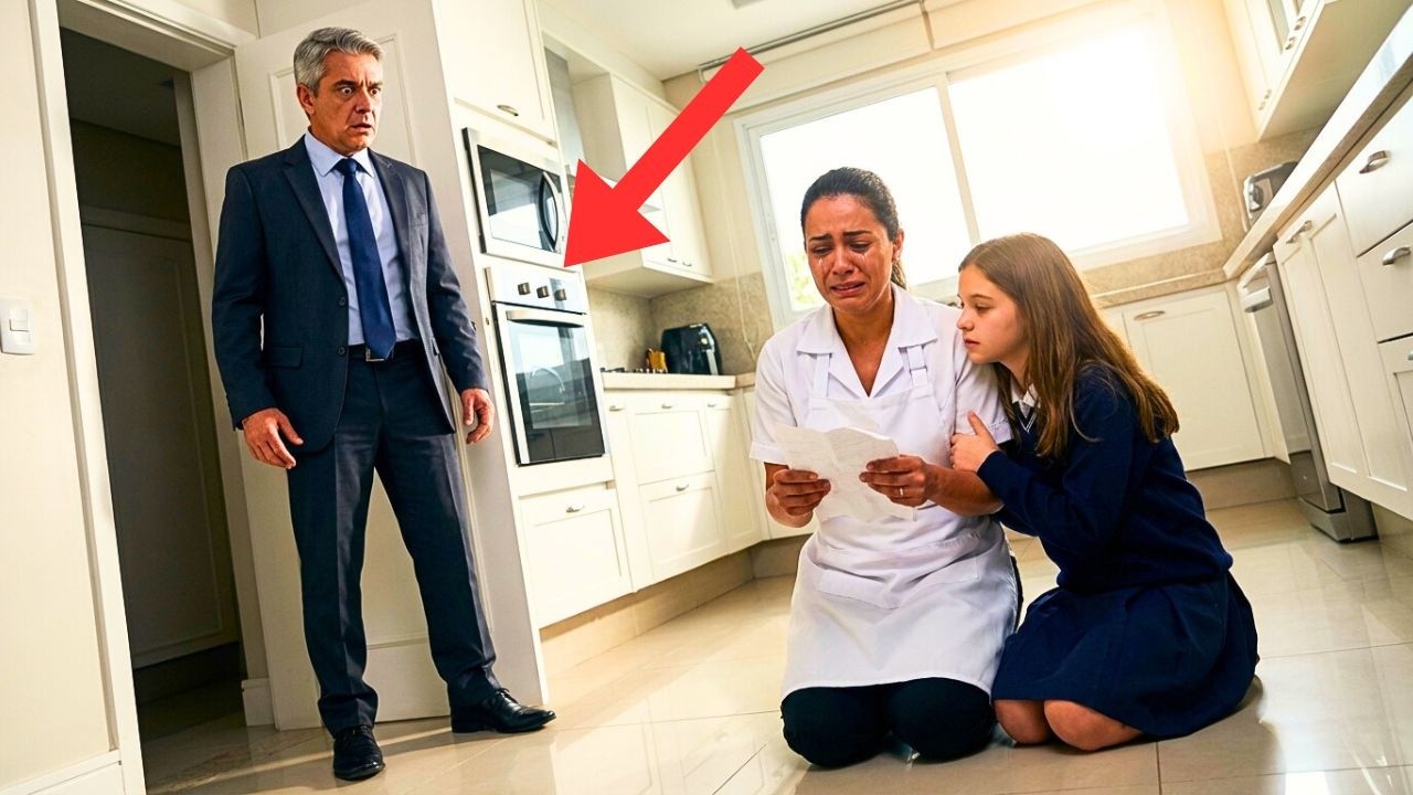 BUSINESSMAN ARRIVES HOME AT DAWN… AND SEES HIS COOK CRYING ON THE KITCHEN FLOOR…