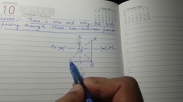 Proof that there is one and only one circle passing through three non-collinear points