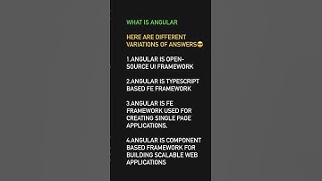 What is Angular #techvideos #technology #angular  #interviewquestions #interviewpreparation