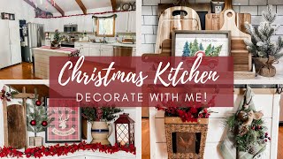 COZY CHRISTMAS COTTAGE DECORATE WITH ME 2022 | CHRISTMAS KITCHEN DECORATING IDEAS