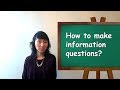 How to make information questions?/ESL/English Grammar/LINC2/영어문법