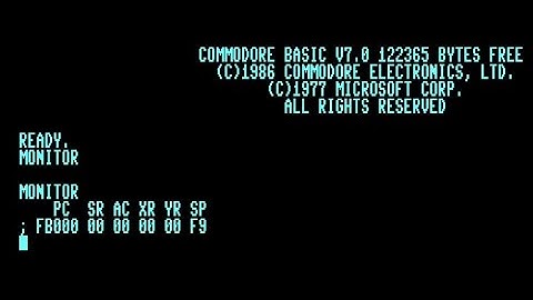 Exit C128 Machine Language Monitor