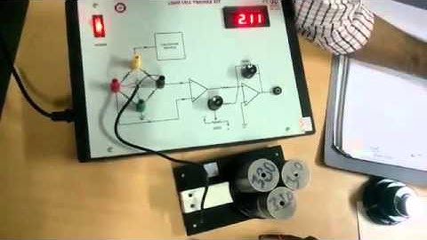Use and arrangement of load cell trainer kit of MARS