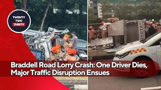 Braddell Road Lorry Crash: One Driver Dies, Major Traffic Disruption Ensues