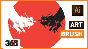 🖌 Art Brush | Illustrator CC Tutorial #88/365 Days of Creativity