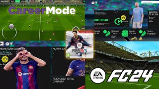 FIFA 14 MOD FC 24 ANDROID OFFLINE CAREER MODE & NEW TRANSFER 23/24