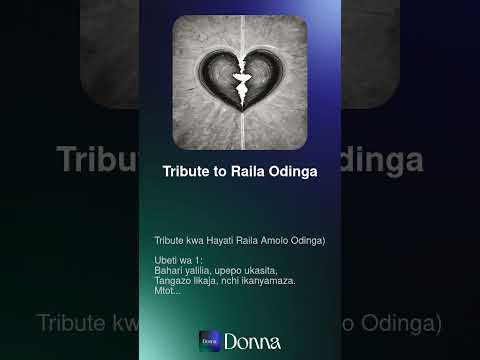 Keva Mose Raila Amolo Odinga Tribute