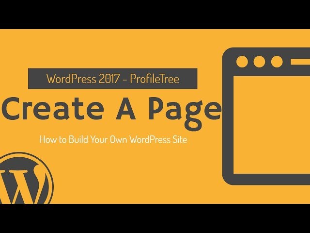 Create a Page WordPress-How to Create a Page-WordPress Tutorial-How to create a WordPress page