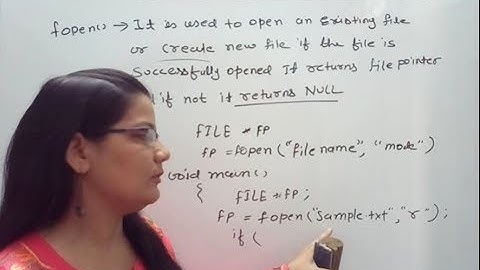 fopen and fclose function in C in Hindi     Lec-68|C Programming Tutorial in Hindi