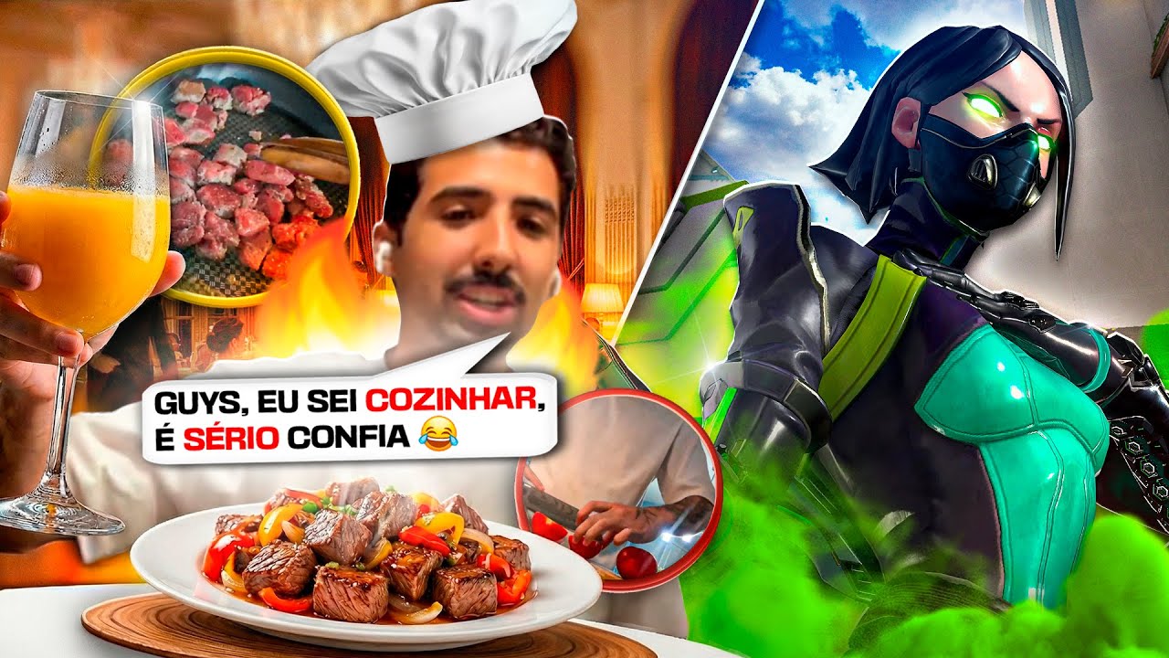 ENSINANDO o CHAT A COZINHAR AO VIVO & RANKEDS  | VALORANT & IRL