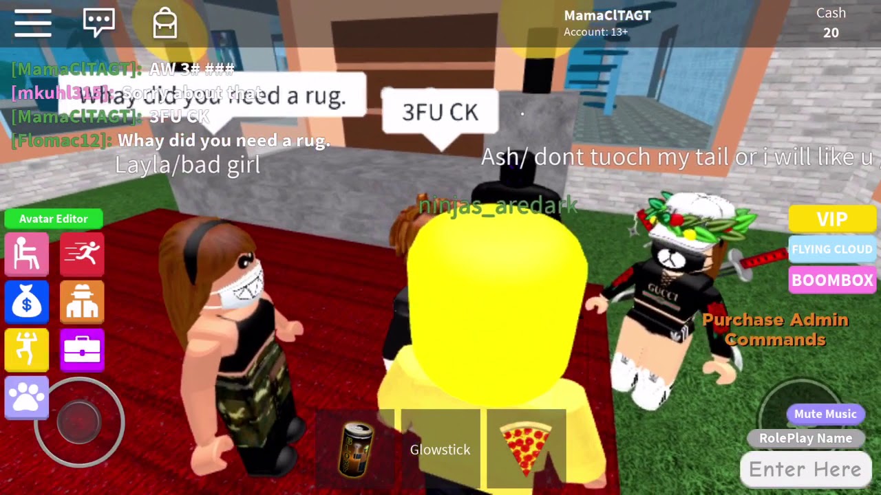 Roblox Trolling Saying Bad Words In Roblox By Wilbertlolz Yt