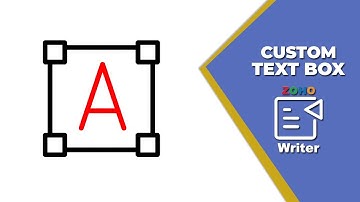How to add Custom Text Box in Zoho Writer