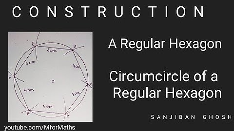||Construction of Regular Hexagon||Circumcircle of a Regular Hexagon||#Construction #RegularHexagon