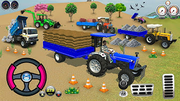 🛑Drive JCB and Uploading🪨🏗️Stone From Dumper Truck in Game🔥#truck #jcb #tractor #games