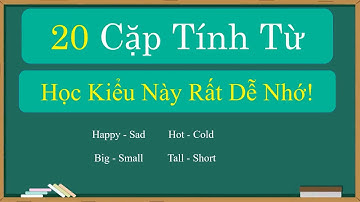 Cặp Tính Từ Trái Nghĩa Dễ Học, Dễ Nhớ Trong Tiếng Anh