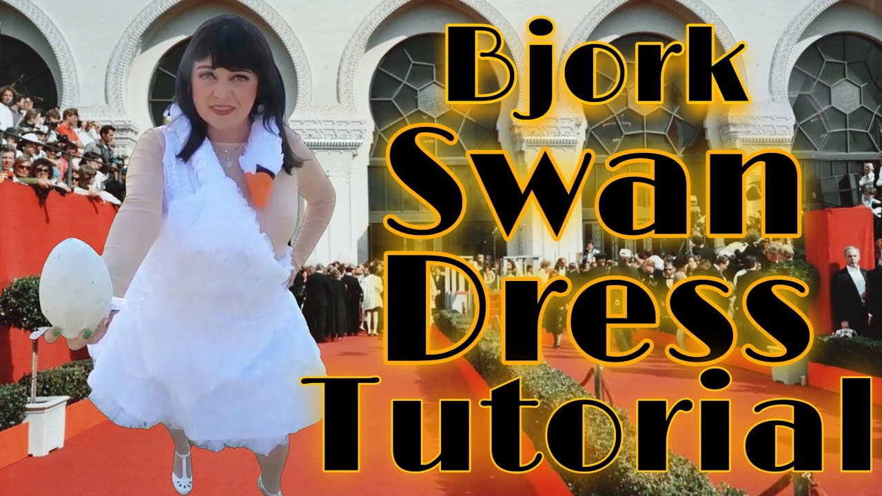 bjork in swan dress