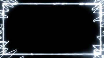 Glowing White Frame | Neon Border with Electrical Waves | Abstract LOOP VIDEO | After Effects