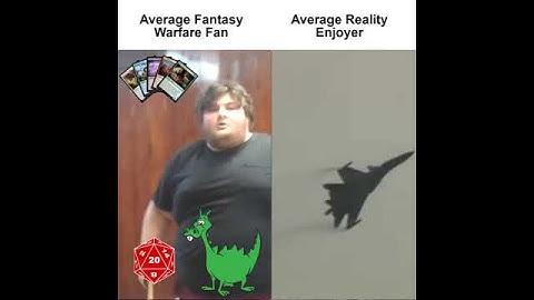 Average Fantasy Warfare fan vs Average Reality Enjoyer
