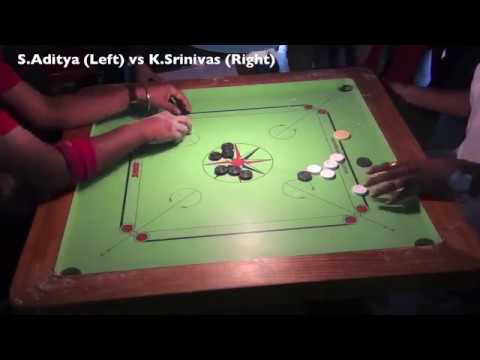 KSrinivas vs SAditya Finals Andhra   Telangana Carrom Tournament