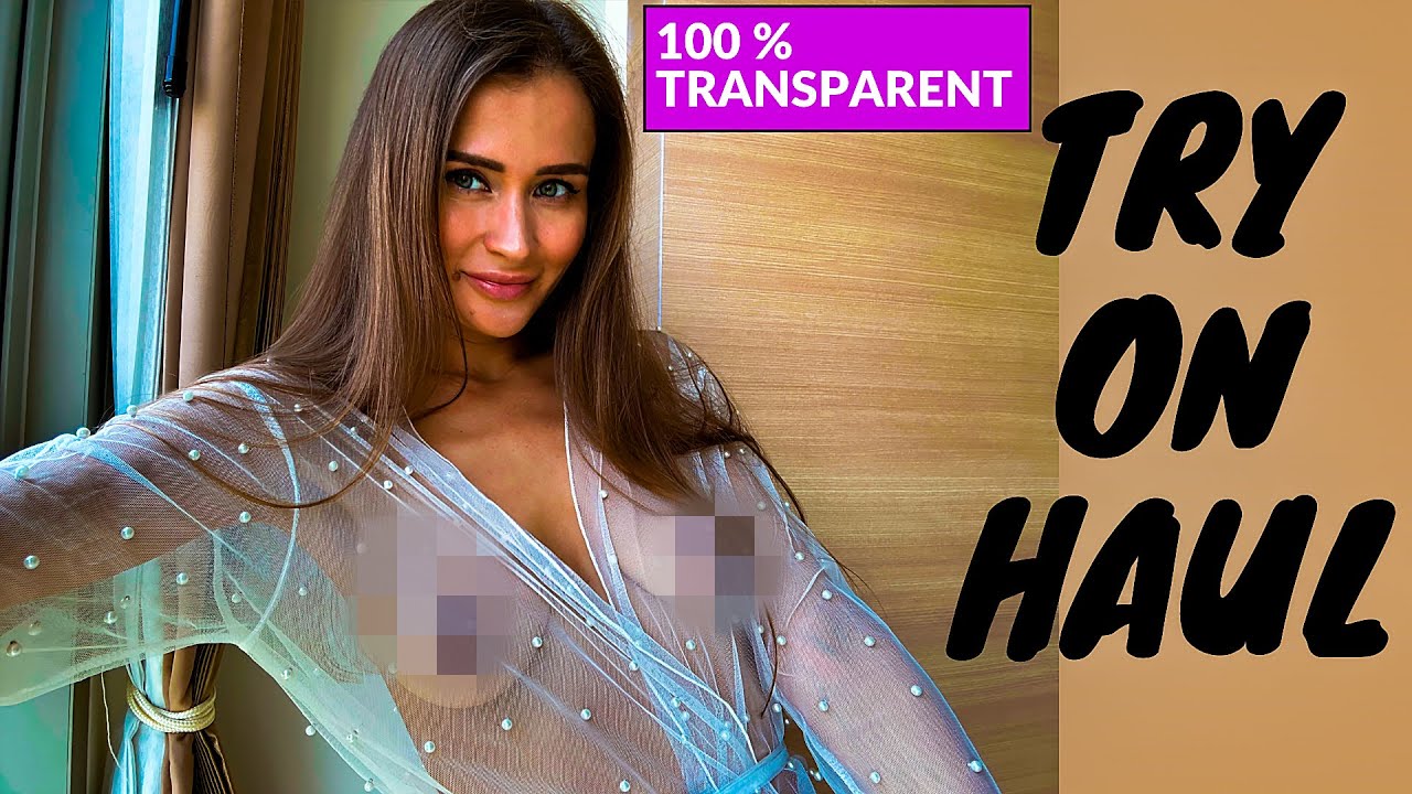 ⁣[4K] Transparent Try on Haul with Amy