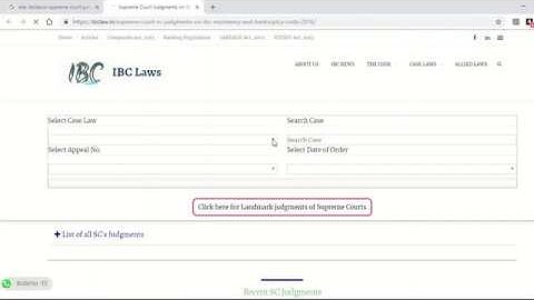 Quick Search IBC Case Laws (www.ibclaw.in)