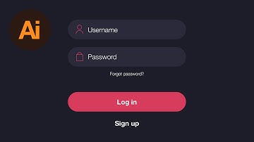 Learn How to Design an App Log In Screen in Adobe Illustrator | Dansky