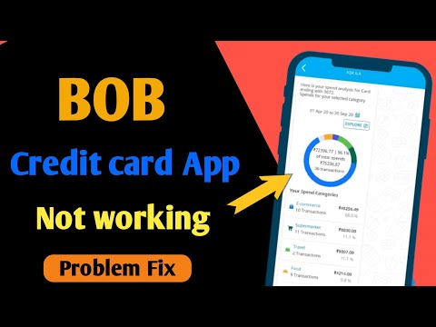 Bob credit card app not working