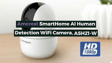 Amcrest SmartHome AI Human Detection WiFi Camera, ASH21-W