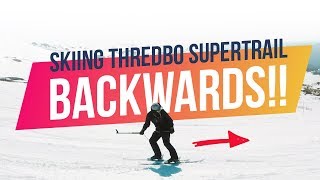 Skiing Thredbo Supertrail...Backwards!!