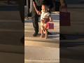 Stormi webster cant let go of her designer bag as she takes her first steps